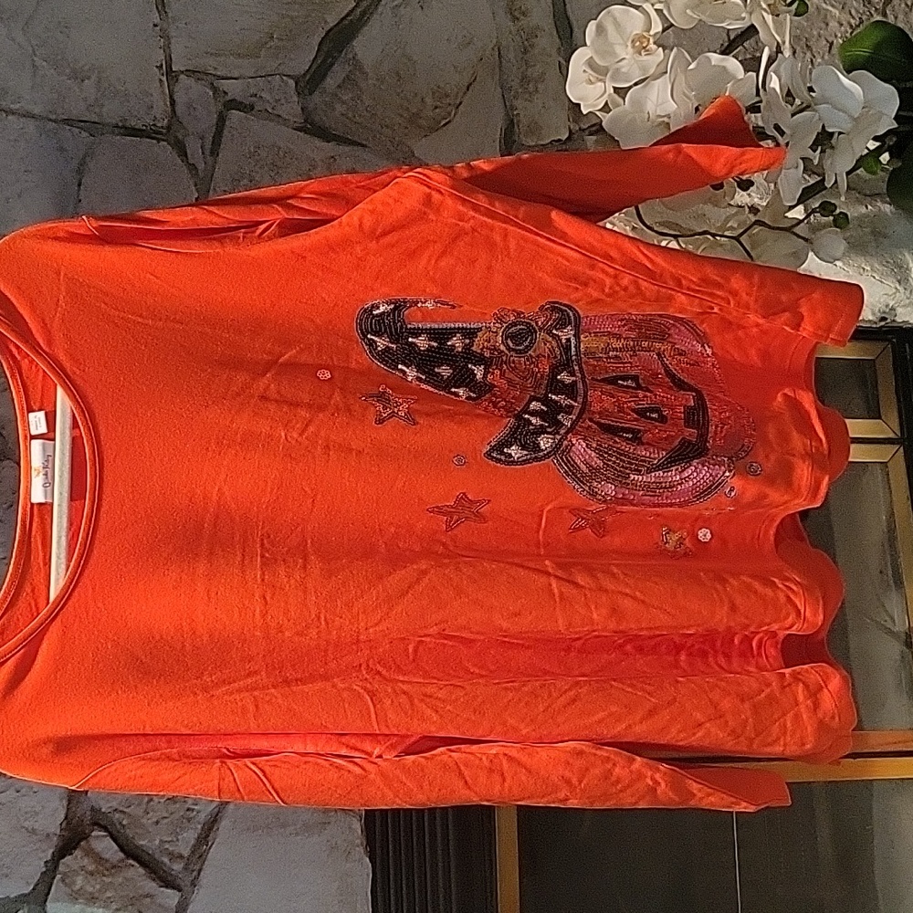 Quacker Factory 🎃 Halloween Top 3x Like new! - Picture 1 of 7